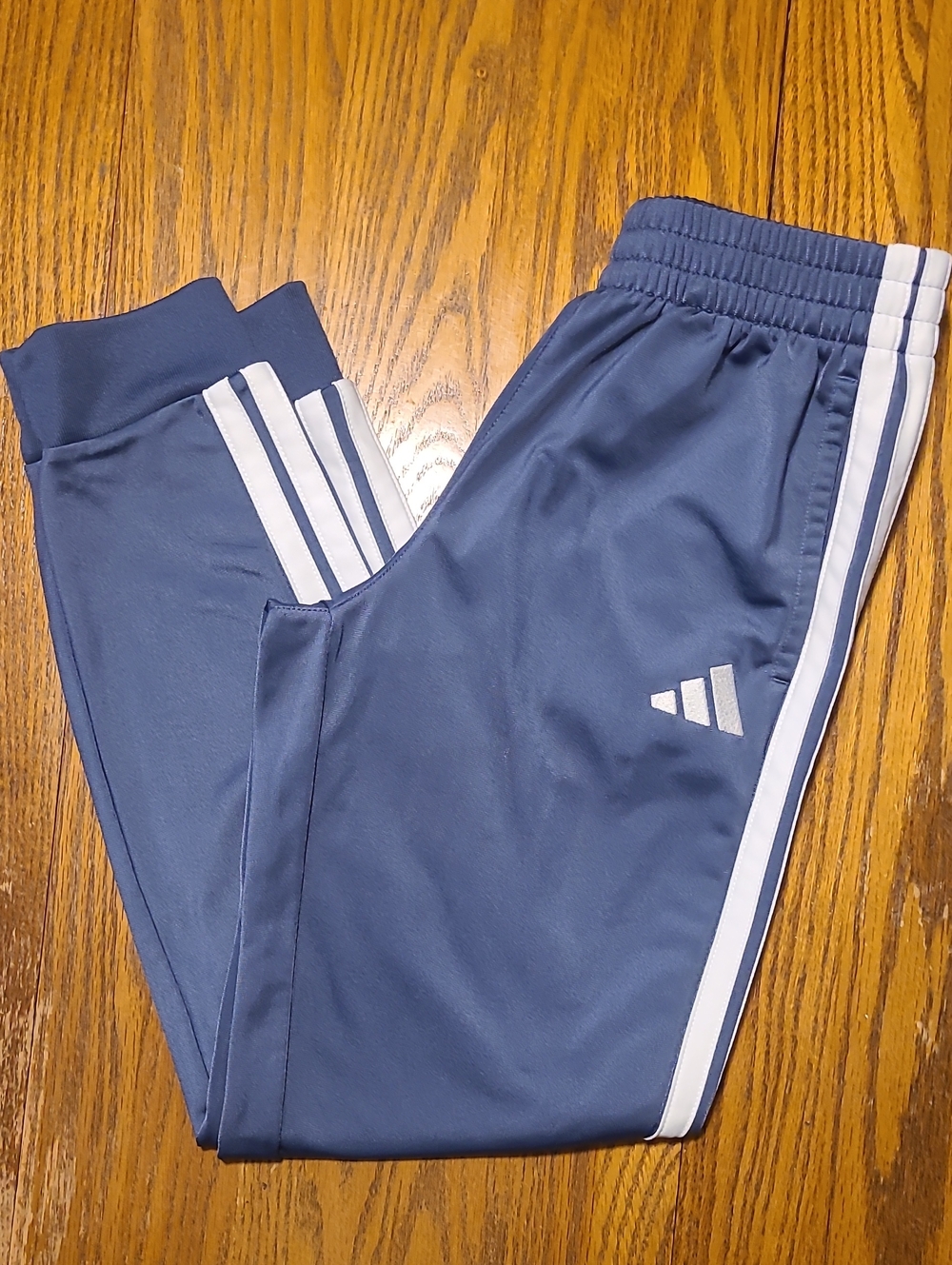 adidas Gray Athletic Teack Pants - Girl's Medium